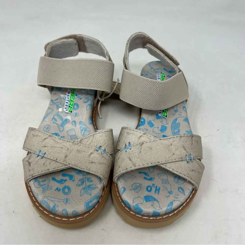 Skechers Desert Kiss Eco Sweetie Kids Sandals Size 11 Beige NWT Comfort